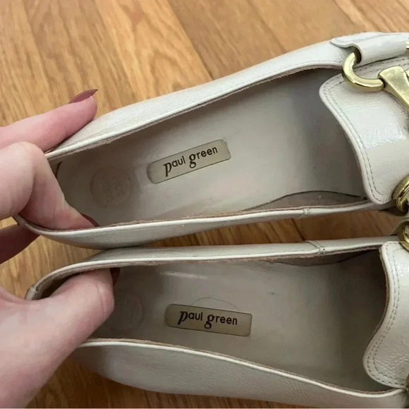 Paul Green Lil Lux Women's Shoes Cream Soft Nappa Leather Loafer Size 8 - Picture 8 of 8